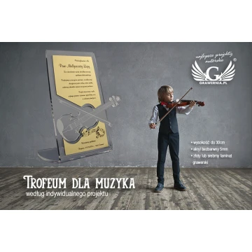 TROPHY FOR MUSICIAN - according to individual design - model DTA11