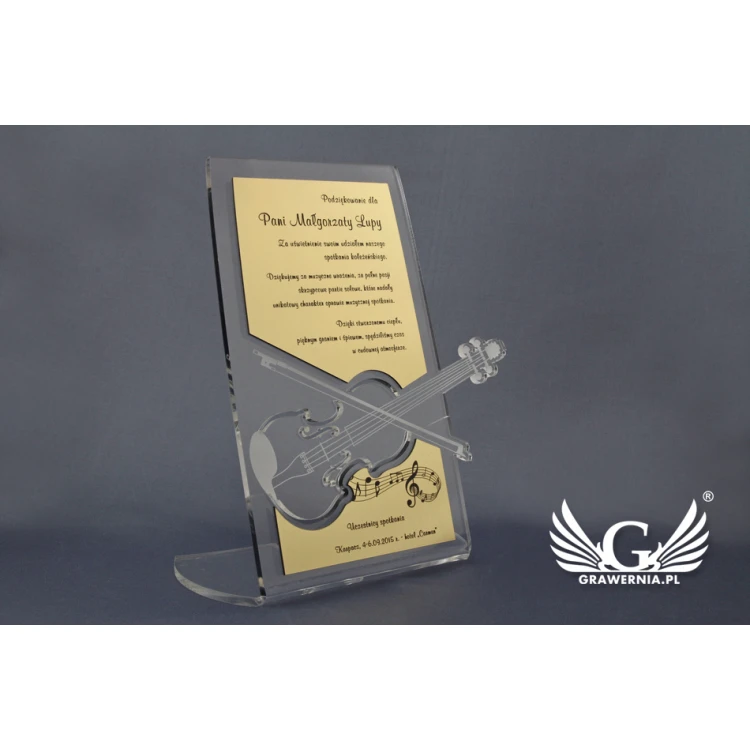 TROPHY FOR MUSICIAN - according to individual design - model DTA11