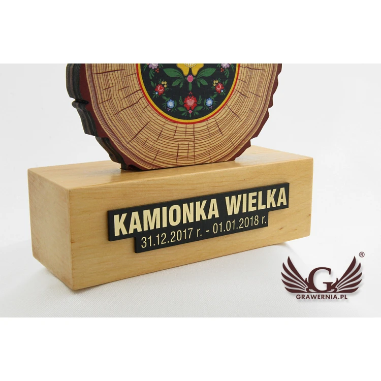 Wooden Trophy - FOLK - model DTA46 - height 21.5cm