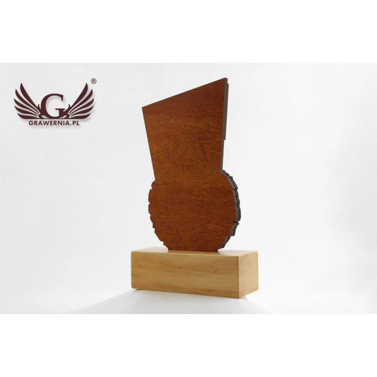 Wooden Trophy - FOLK - model DTA46 - height 21.5cm
