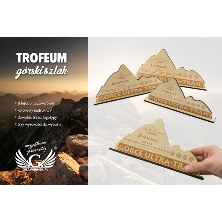 Wooden Statuette - Mountain Trail - model DTA62