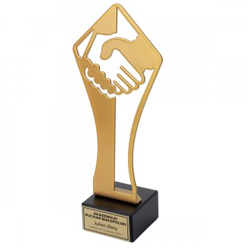 Metal Trophy Congratulations - height 21cm - FOL064