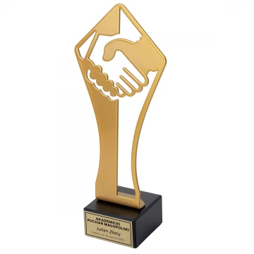 Metal Trophy Congratulations - height 21cm - FOL064