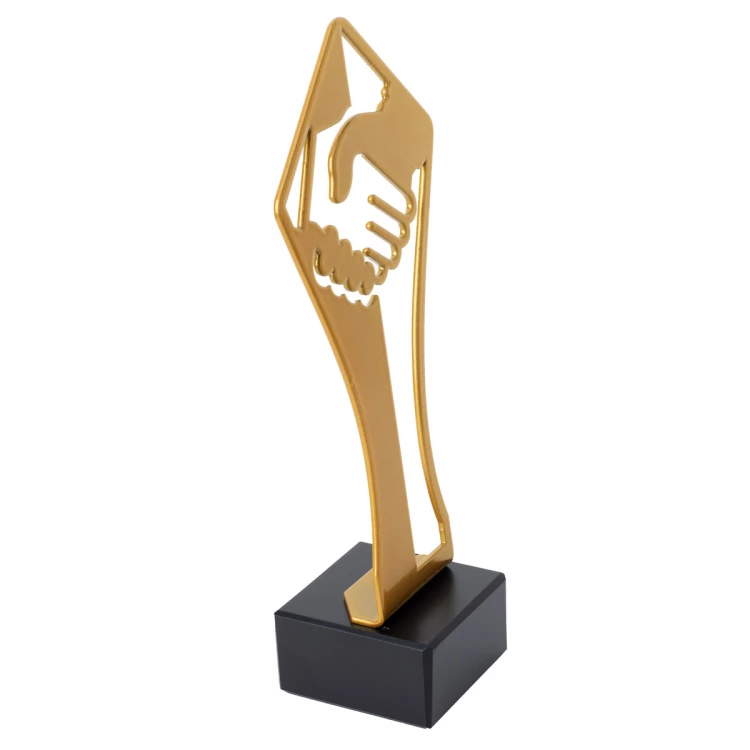 Metal Trophy Congratulations - height 21cm - FOL064