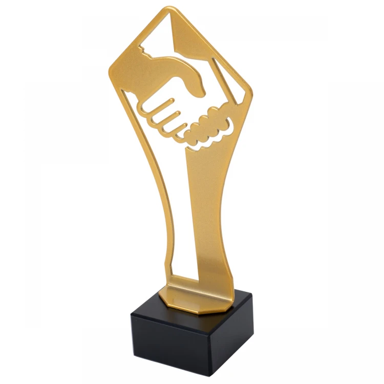 Metal Trophy Congratulations - height 21cm - FOL064