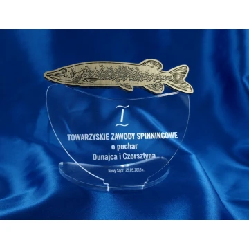 TROPHY FOR SPINNING FISHING COMPETITION - PIKE - model DTA10