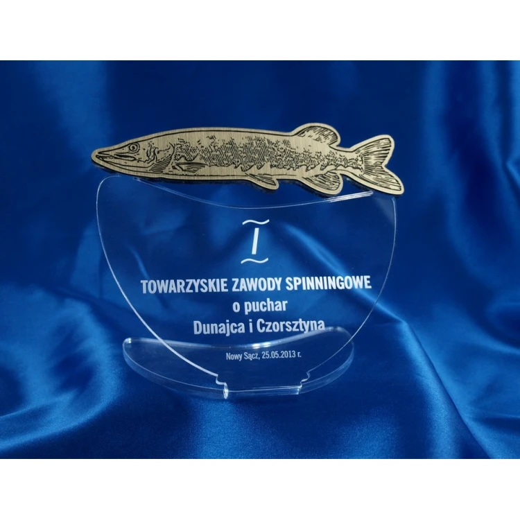 TROPHY FOR SPINNING FISHING COMPETITION - PIKE - model DTA10