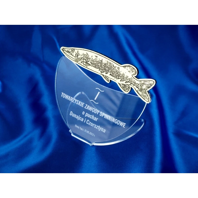 TROPHY FOR SPINNING FISHING COMPETITION - PIKE - model DTA10