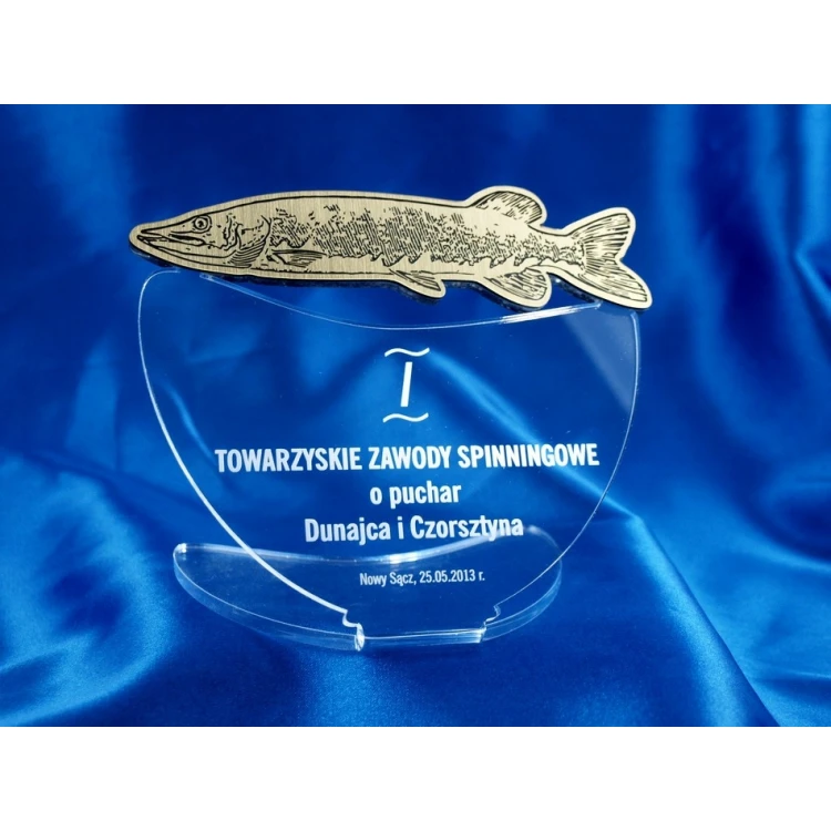 TROPHY FOR SPINNING FISHING COMPETITION - PIKE - model DTA10