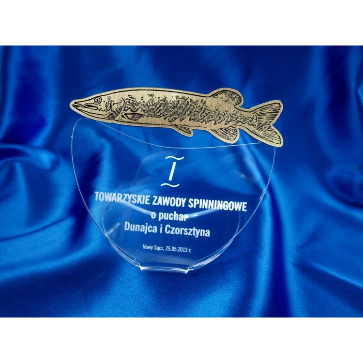 TROPHY FOR SPINNING FISHING COMPETITION - PIKE - model DTA10