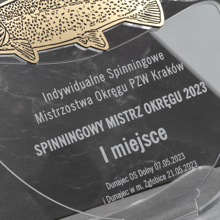 TROPHY FOR FLY FISHING COMPETITION - TROUT - model DTA9