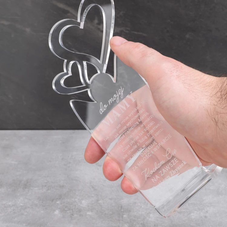TROPHY HEART - gift for mom - model MTA5