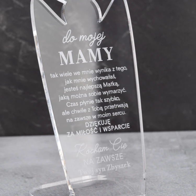 TROPHY HEART - gift for mom - model MTA5