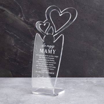 TROPHY HEART - gift for mom - model MTA5