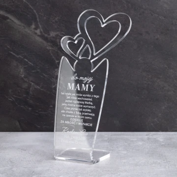 TROPHY HEART - gift for mom - model MTA5