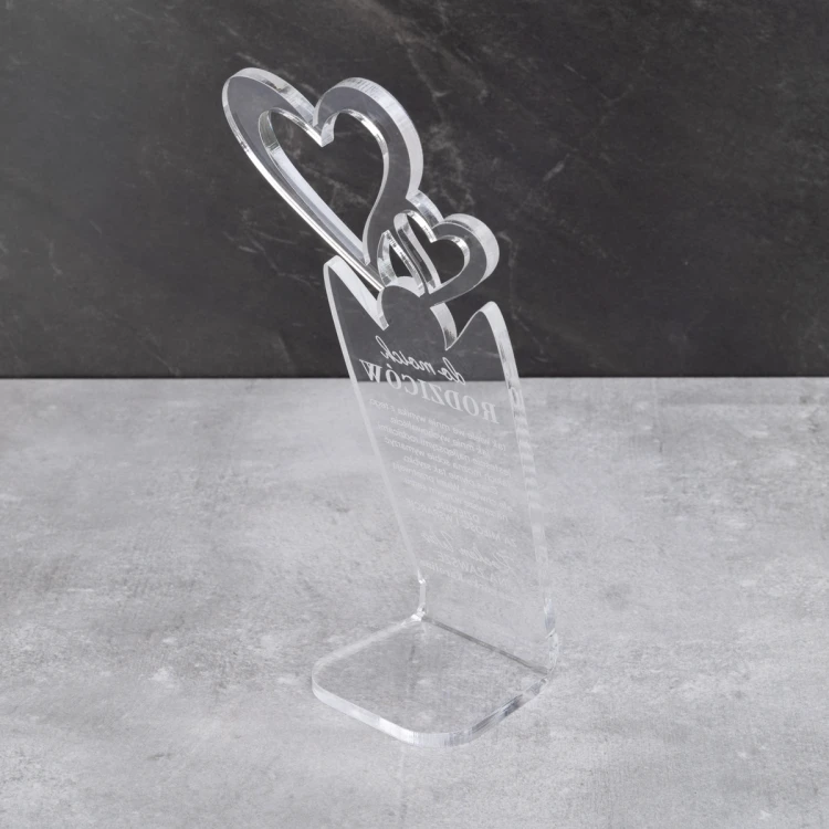 HEART STATUETTE - souvenir thank you gift for parents - model DTA085
