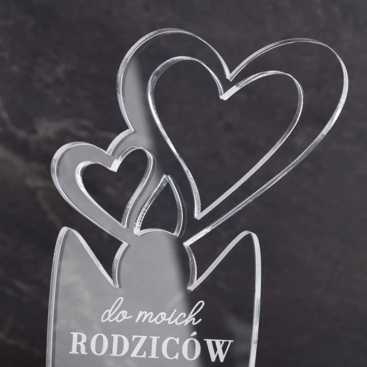 HEART STATUETTE - souvenir thank you gift for parents - model DTA085