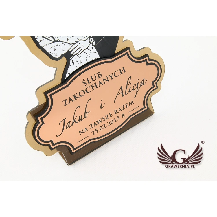 Acrylic Trophy - Wedding, Anniversary - Model DTA30