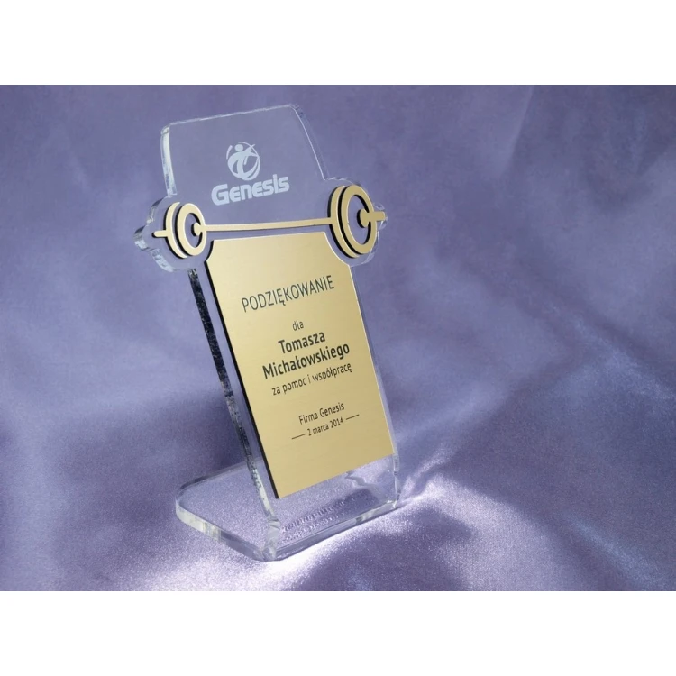 Acrylic Trophy Sport - model DTA16 - height 15 cm
