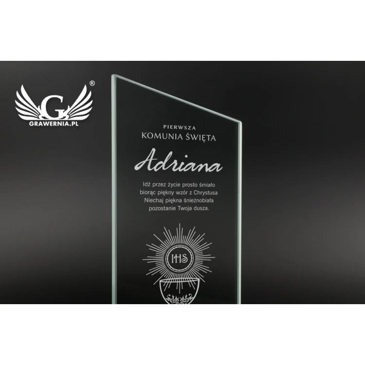 CULTI 2 Glass Trophy - First Holy Communion Souvenir - TSZ060