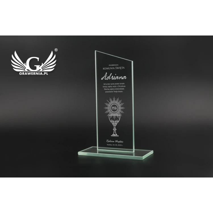 CULTI 2 Glass Trophy - First Holy Communion Souvenir - TSZ060