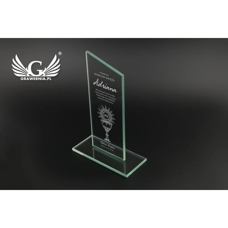 CULTI 2 Glass Trophy - First Holy Communion Souvenir - TSZ060