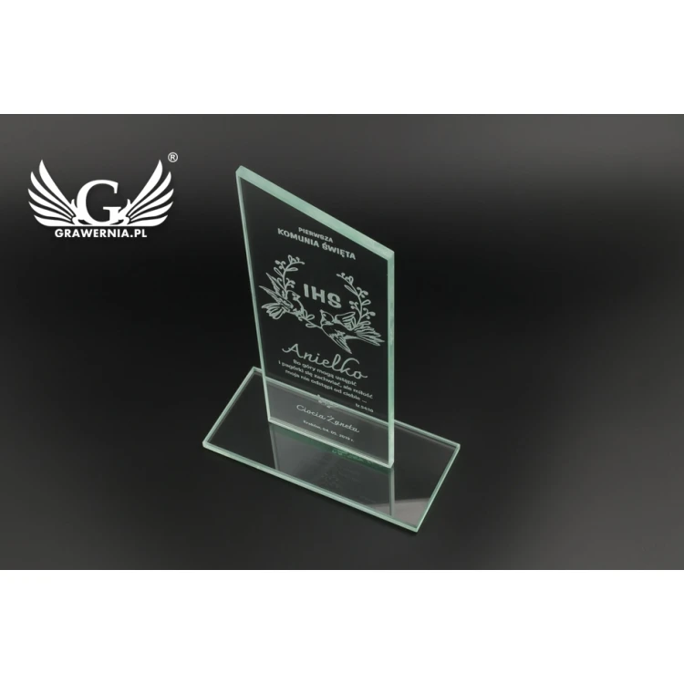 CULTI 2 Glass Trophy - First Holy Communion Souvenir - TSZ061