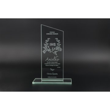 CULTI 2 Glass Trophy - First Holy Communion Souvenir - TSZ061