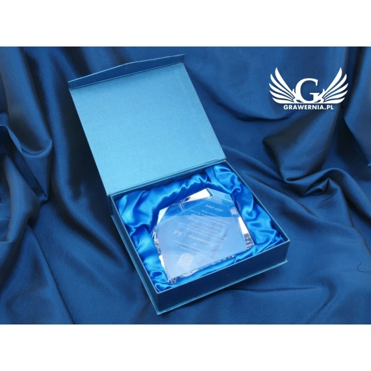 Glass Trophy in Case - DIAMOND