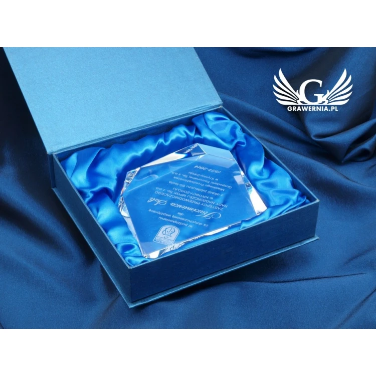 Glass Trophy in Case - DIAMOND