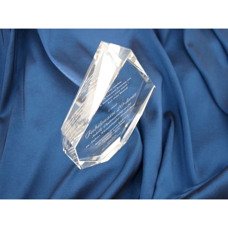 Glass Trophy in Case - DIAMOND