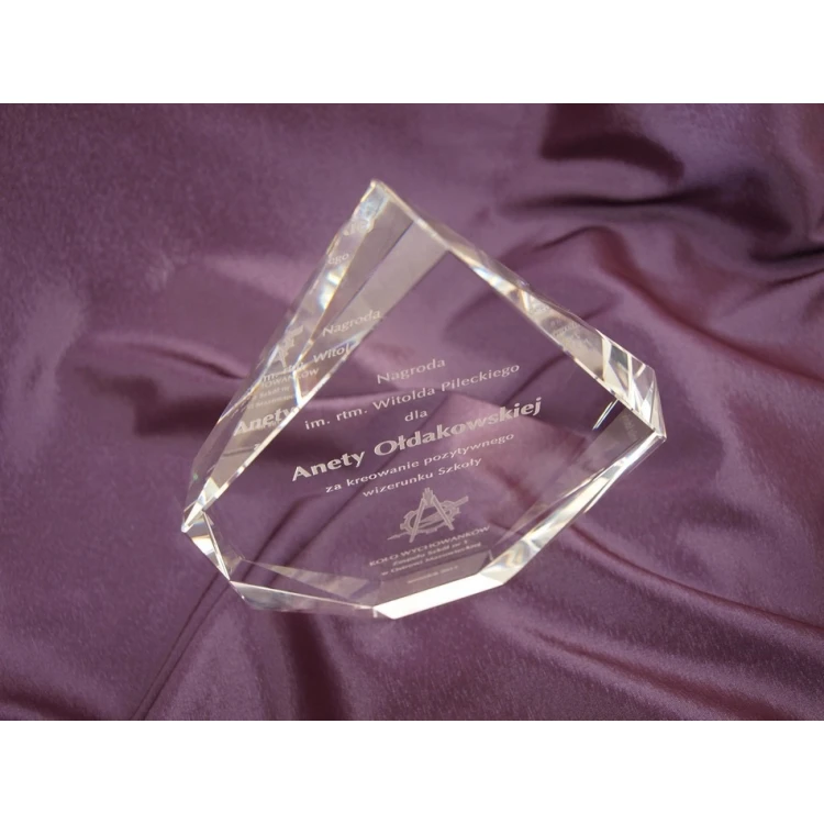 Glass Trophy in Case - DIAMOND
