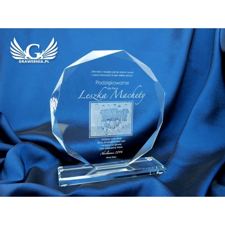 Glass Trophy - KALIPSO BIG with Photo