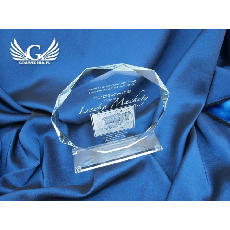 Glass Trophy - KALIPSO BIG with Photo