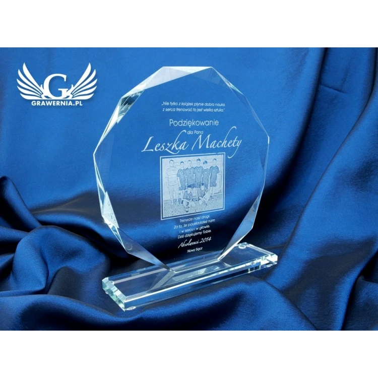 Glass Trophy - KALIPSO BIG with Photo