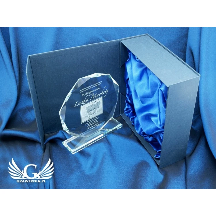 Glass Trophy - KALIPSO BIG with Photo