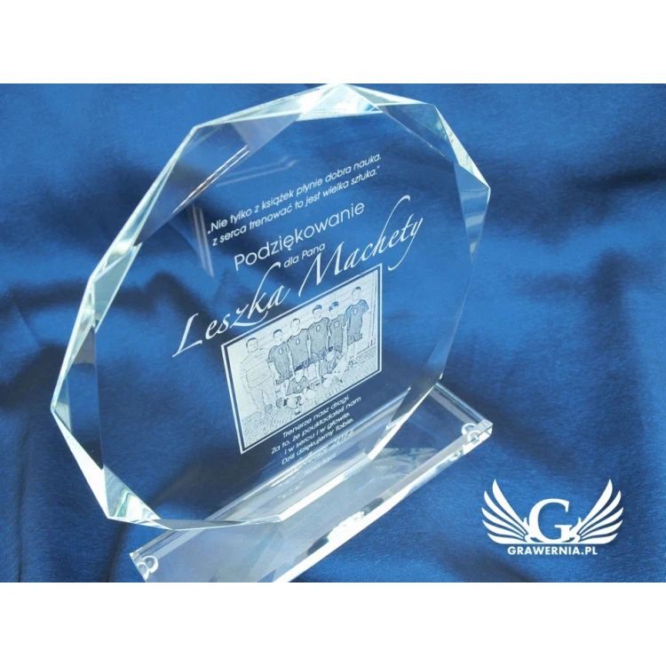 Glass Trophy - KALIPSO BIG with Photo