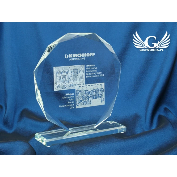 Glass Trophy - KALIPSO BIG with Photo