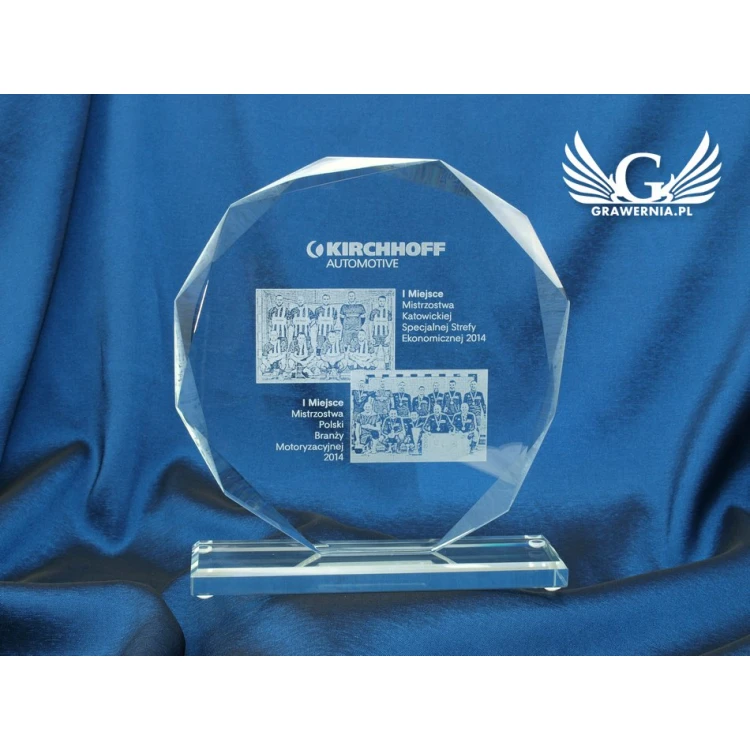 Glass Trophy - KALIPSO BIG with Photo