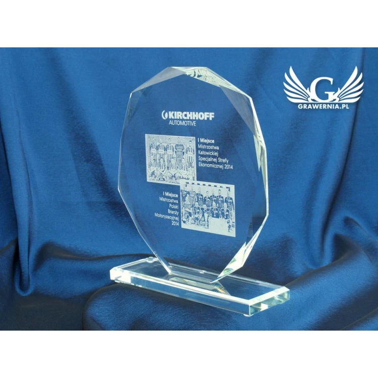 Glass Trophy - KALIPSO BIG with Photo