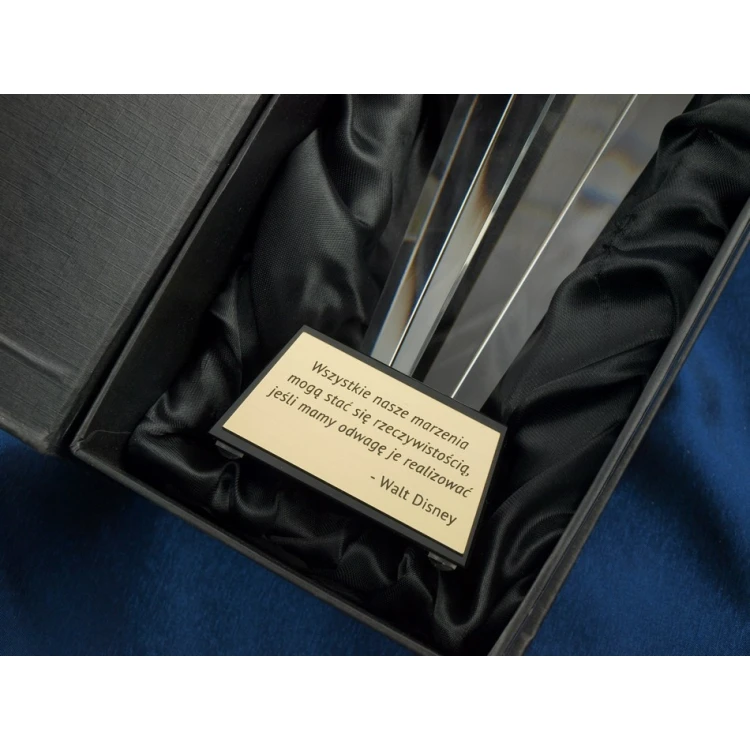 Glass Trophy in Case - CEZAR