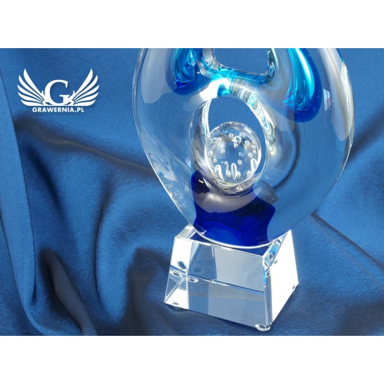 Glass Trophy in Case - LAGUNA