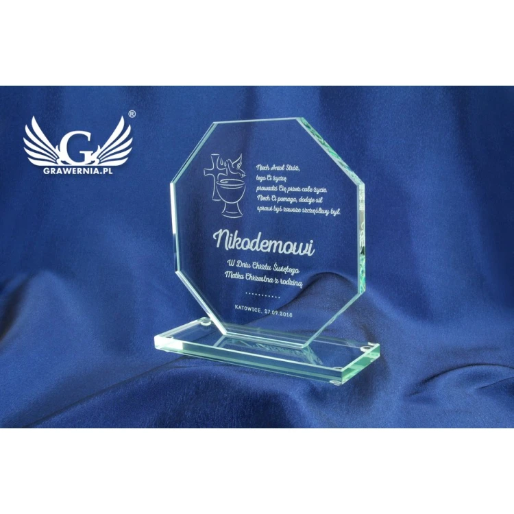 Glass Trophy - Merida Baptism Souvenir