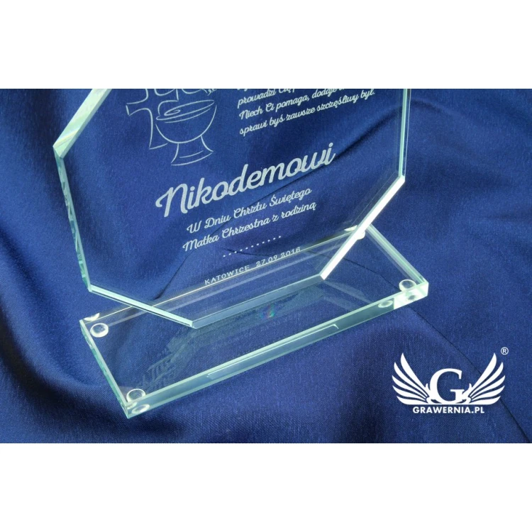 Glass Trophy - Merida Baptism Souvenir