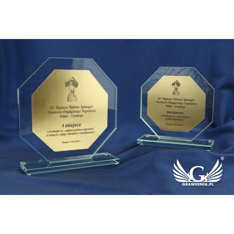 Glass Trophy - MERIDA plus engraving laminate