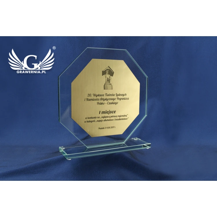 Glass Trophy - MERIDA plus engraving laminate