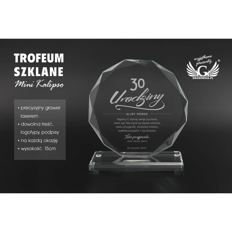 Glass Trophy - KALIPSO MINI - TSZ059