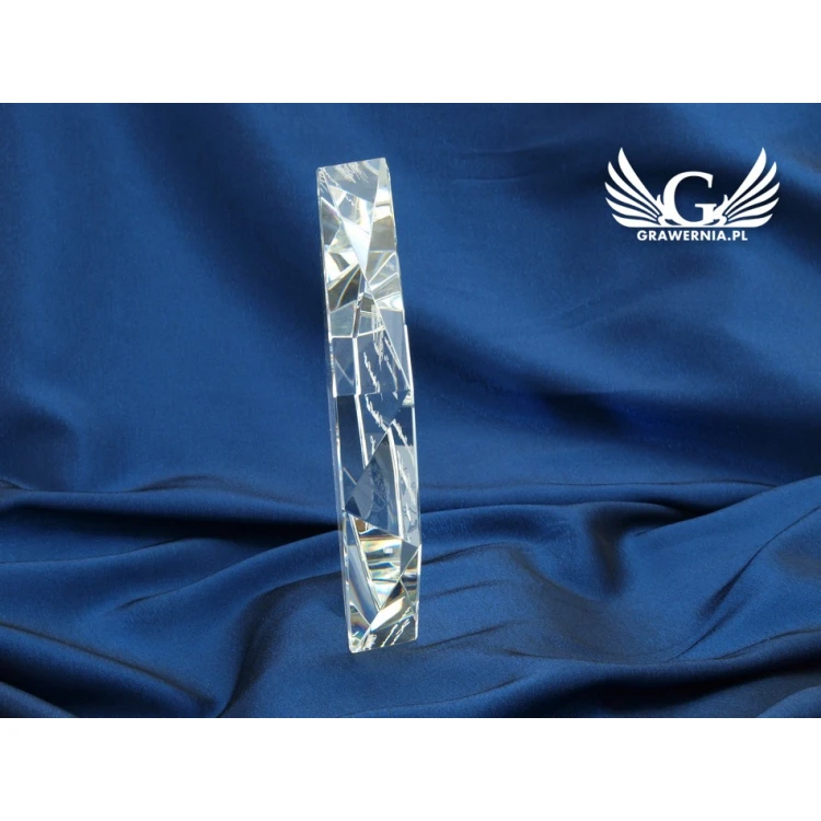 Glass Trophy in Case - DIAMOND - First Holy Communion Souvenir