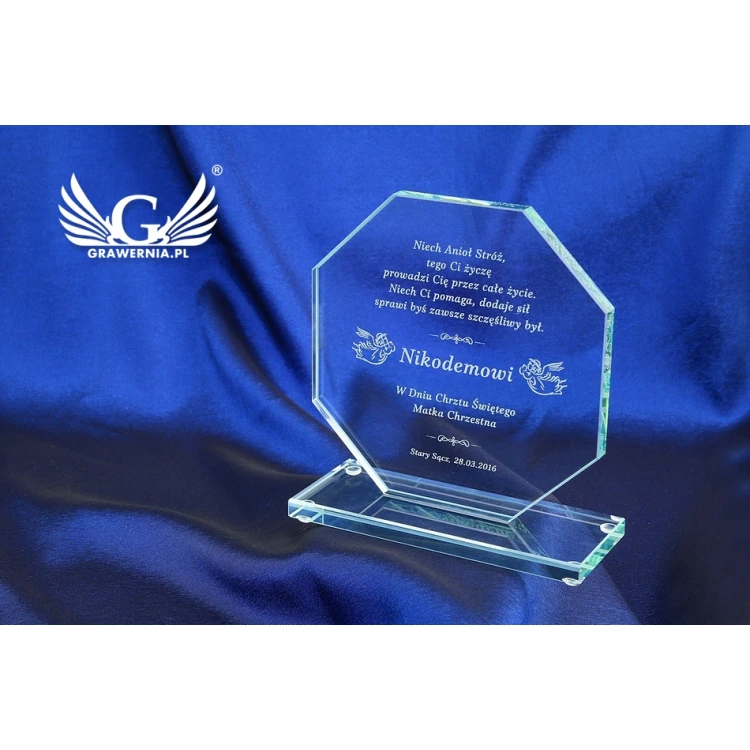 Glass Trophy - Merida Baptism Souvenir