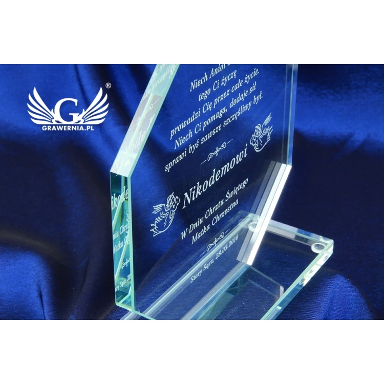 Glass Trophy - Merida Baptism Souvenir